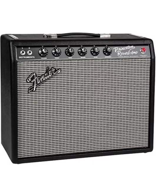 Fender '65 Princeton Reverb 12W 1x10 Tube Guitar Combo Amp Black