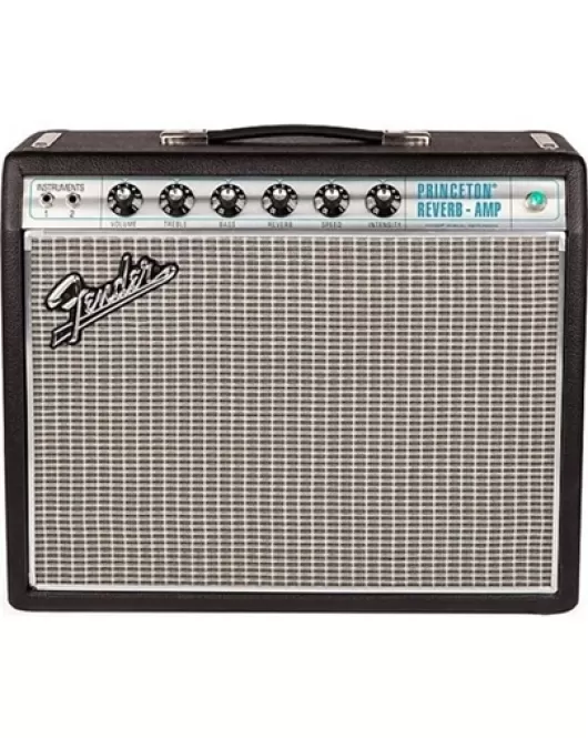 Fender '68 Custom Princeton Reverb 12W 1x10 Tube Guitar Combo Amp With Celestion Ten 30 Speaker Black