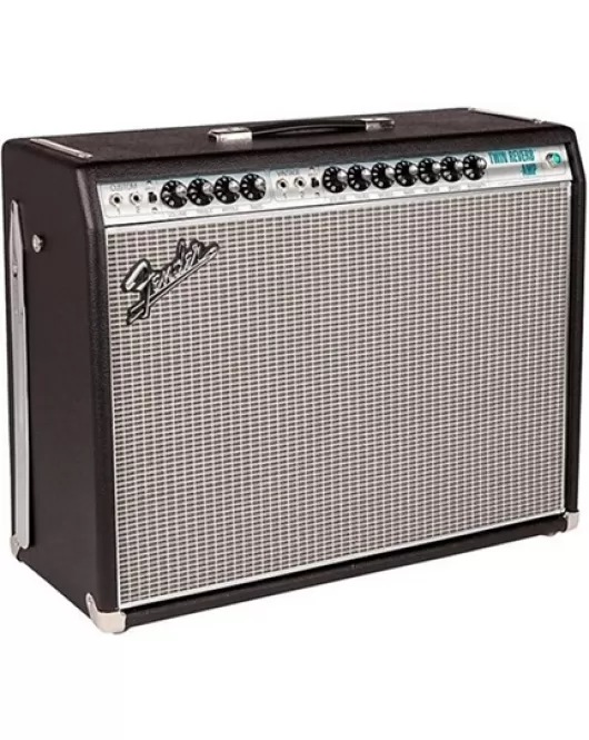 Fender '68 Custom Twin Reverb 85W 2x12 Tube Guitar Combo Amp With Celestion G12V-70s Speaker Black