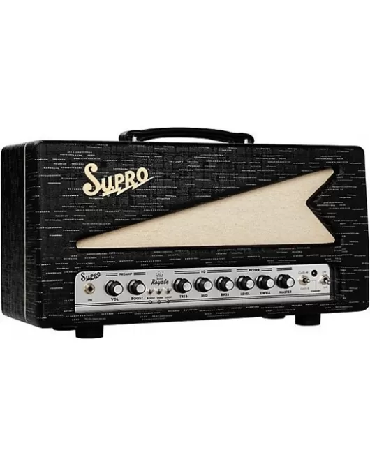 Supro Royale 50W Guitar Tube Amp Head Black Scandia